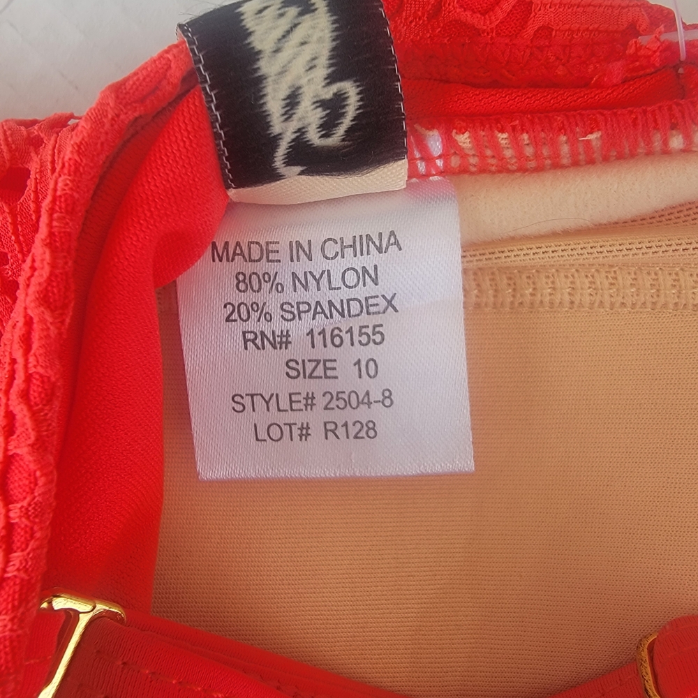 Alisha Levine Red Lace Swim Camisole - Picture 4 of 6